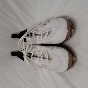 Nike Lunar Hyperdiamond 2 Pro White Softball Cleats 8